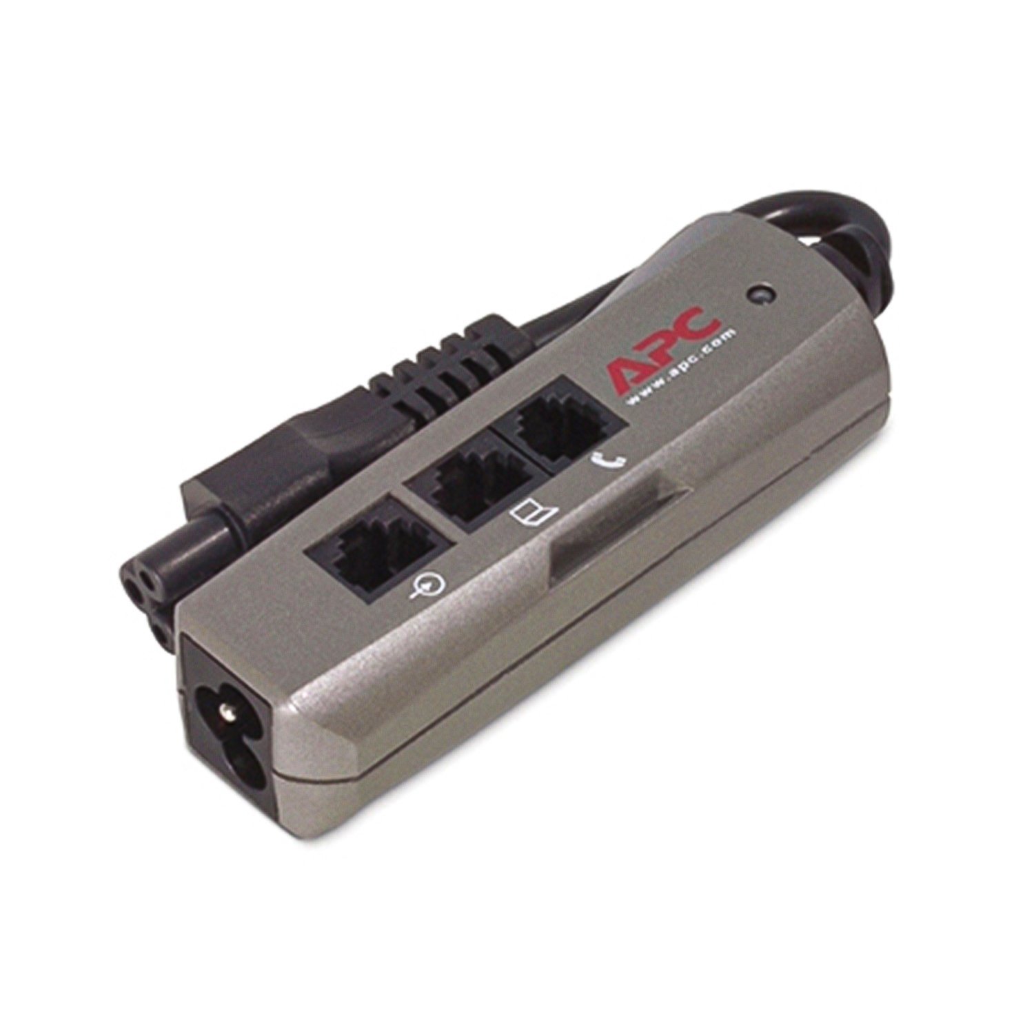 APC Notebook Surge Protector for AC, phone and network lines, 3 pin connection (PNOTEPROC6-EC)